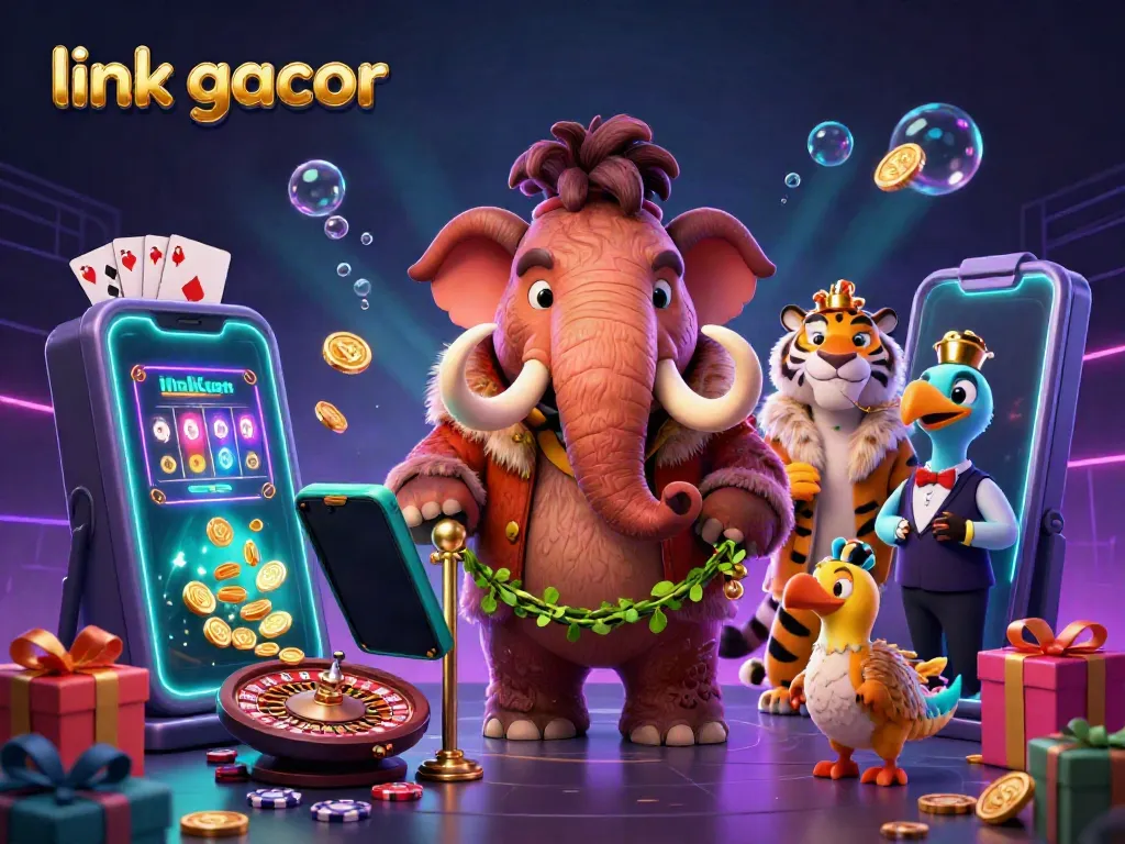 Spin the reels at link gacor with vibrant slot games and lively casino characters.