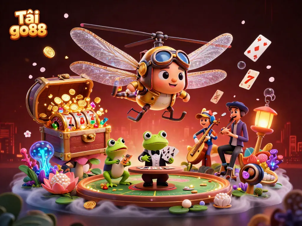 Experience thrilling adventures with Tải go88 as vibrant characters engage in exciting casino games.