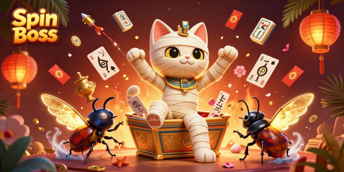 Spin Boss showcases thrilling gameplay in an exciting casino scene with a vibrant Egyptian theme.